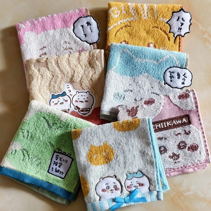 Home Textiles Face Towel - Chiikawa Baumwoll-Handtuch, kleines Handtuch mit niedlichem