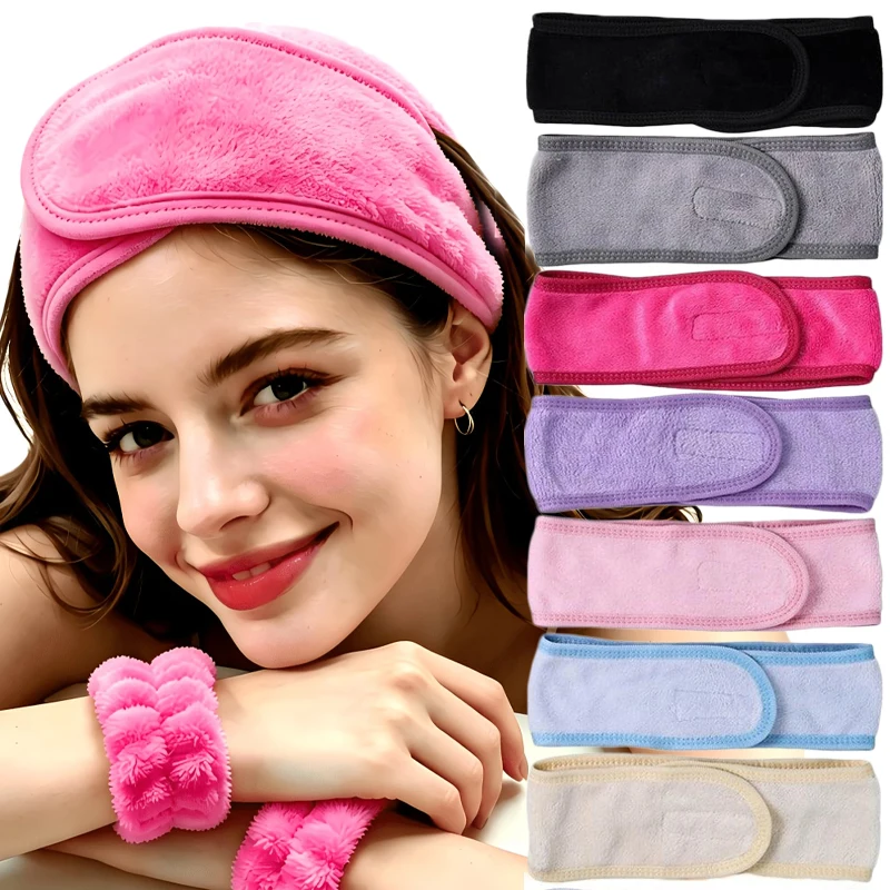 Home Textiles Face Towel - 10 Stück Frottee-Haaraccessoires, Mädchen-Stirnbänder zum Gesichtwaschen,
