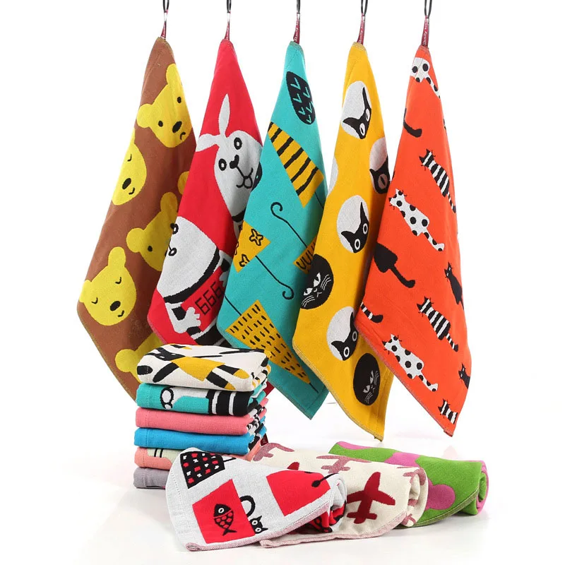 Home Textiles Face Towel - Baby Handtuch Baumwolle Bad Cartoon Handtuch
