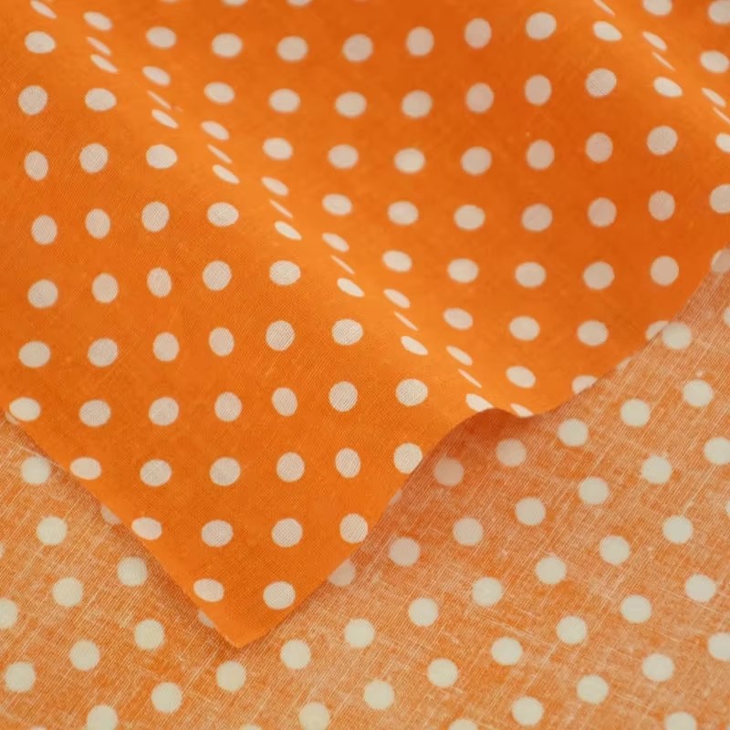 50X150CM Weiß Orange Polka Dot – Home Textiles & Decorations Bewertung und Preis