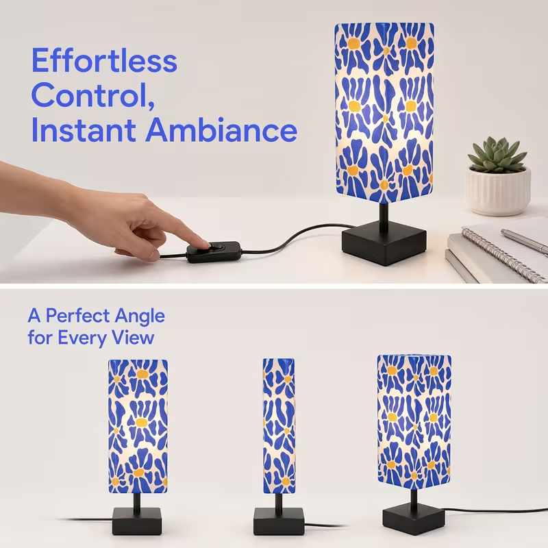 Moderne, farbenfrohe Tischlamp – Home Textile Bewertung und Preis