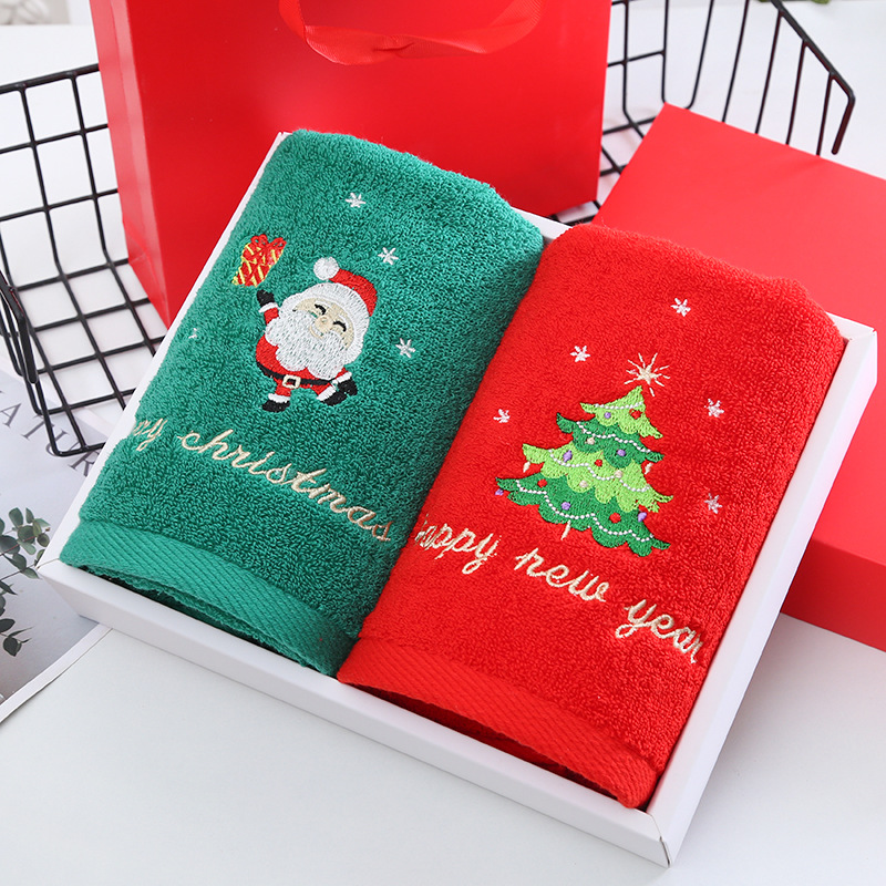 Weihnachtshandtuch, Geschenkbo – Home Textiles Face Towel Bewertung und Preis